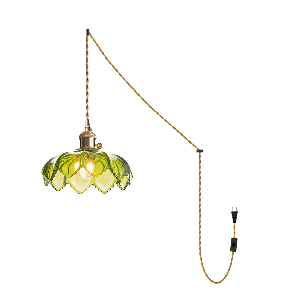 Larena Glass Plug In Pendant Light