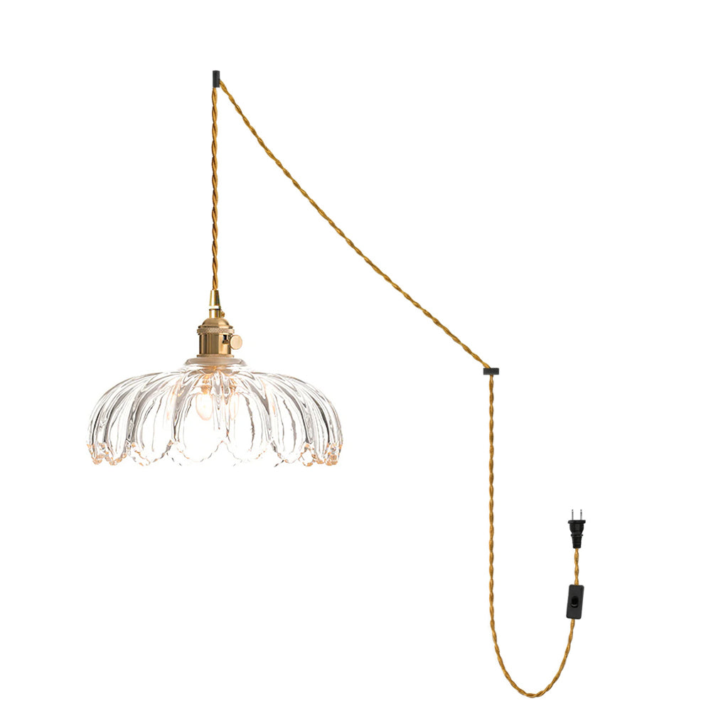 Larena Glass Plug In Pendant Light