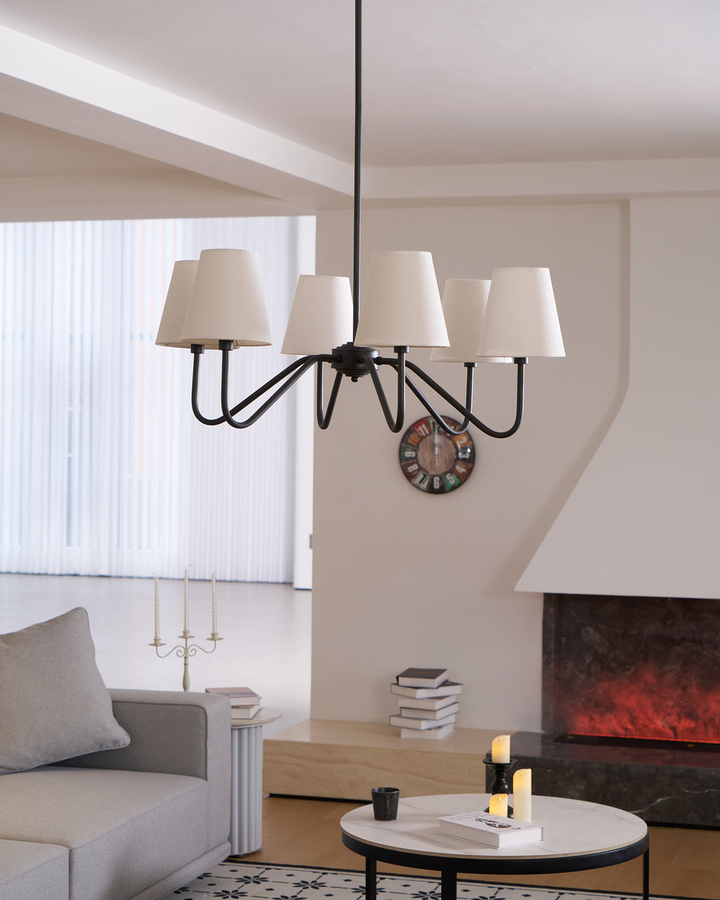 Lassen Black Chandelier