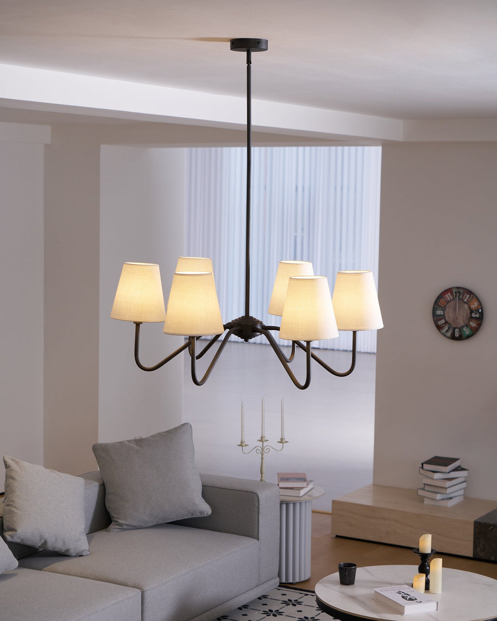 Lassen Black Chandelier