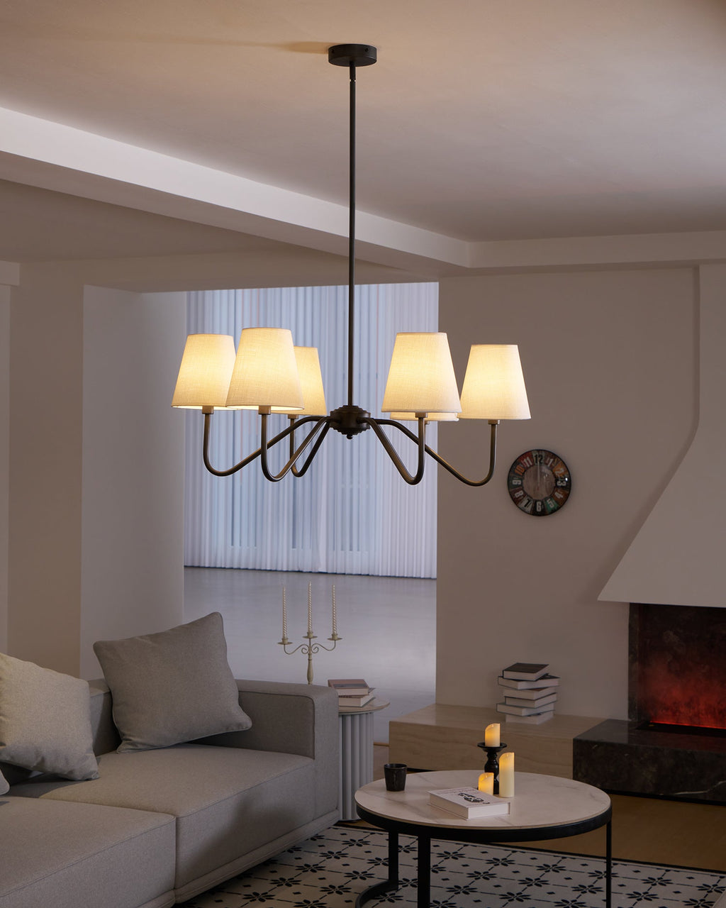 Lassen Black Chandelier
