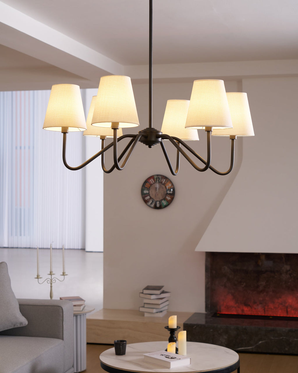 Lassen Black Chandelier