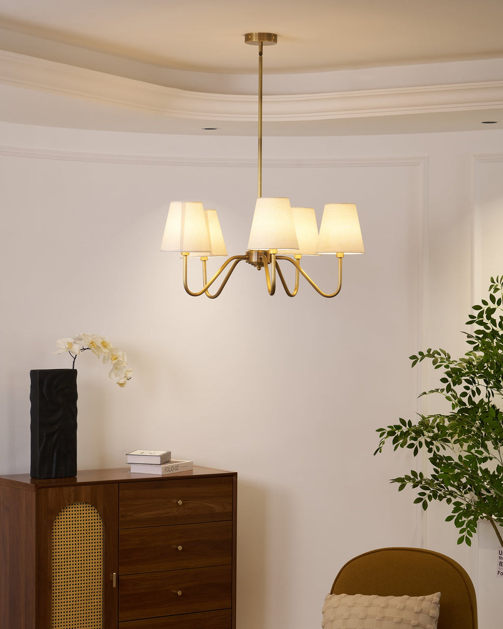 Lassen Brass Chandelier