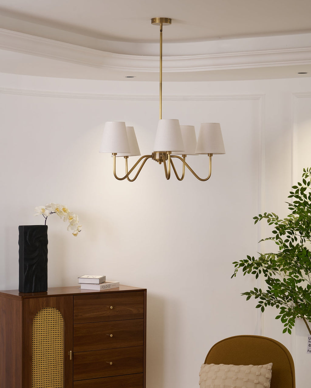 Lassen Brass Chandelier