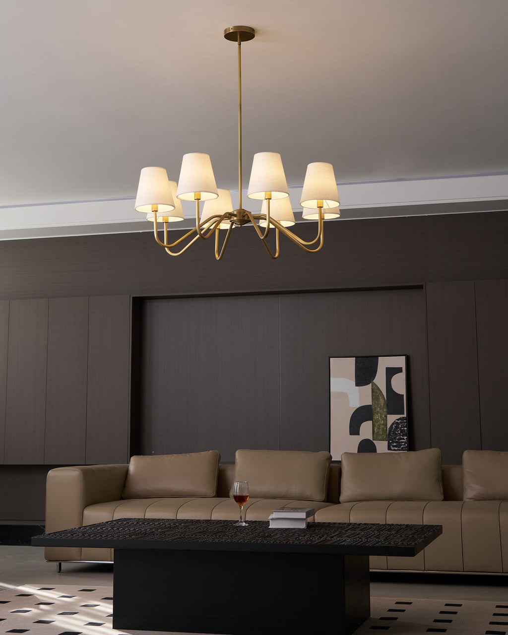 Lassen Brass Chandelier