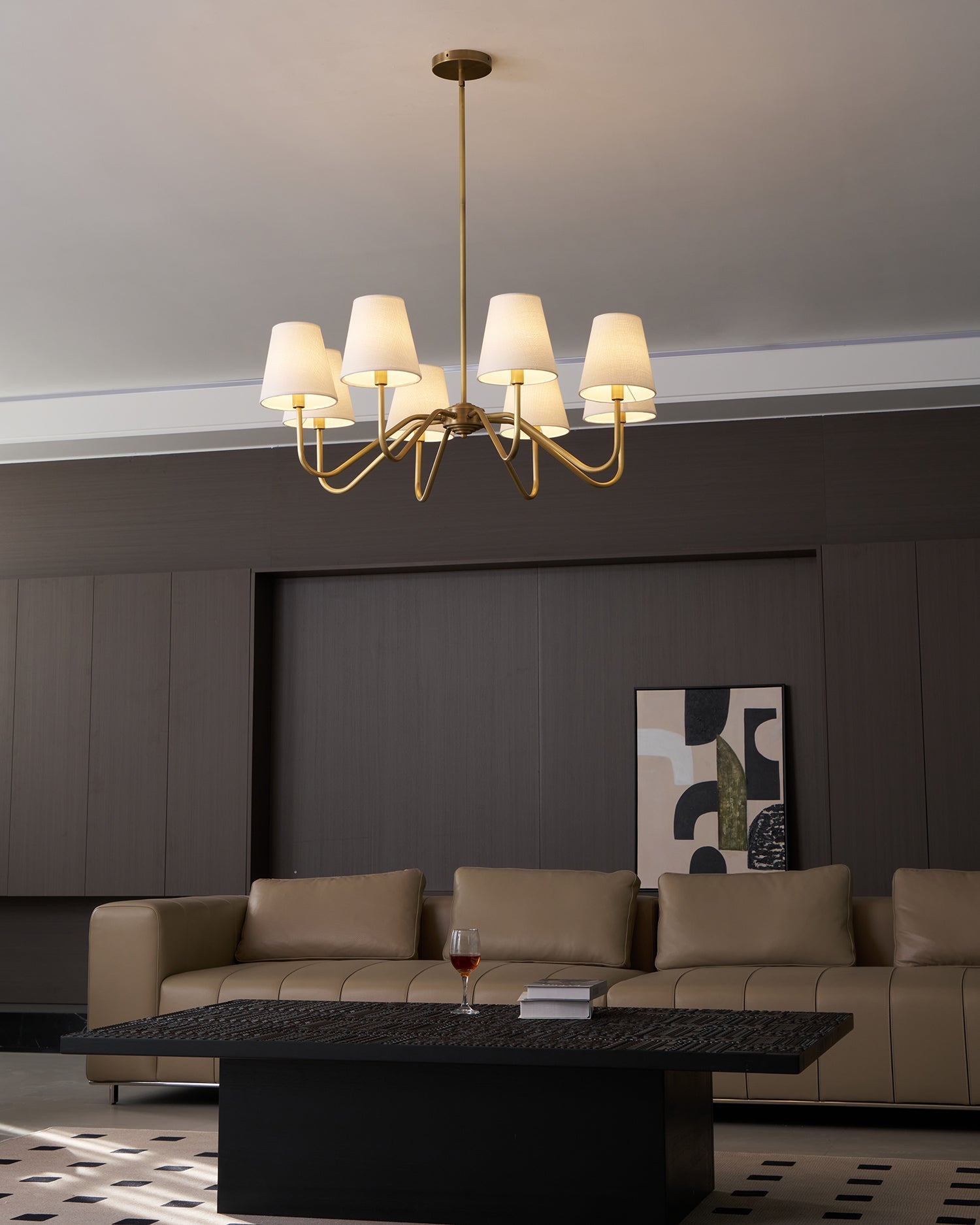Lassen Brass Chandelier