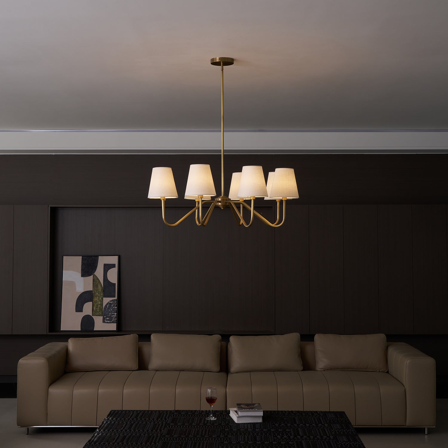 Lassen Brass Chandelier