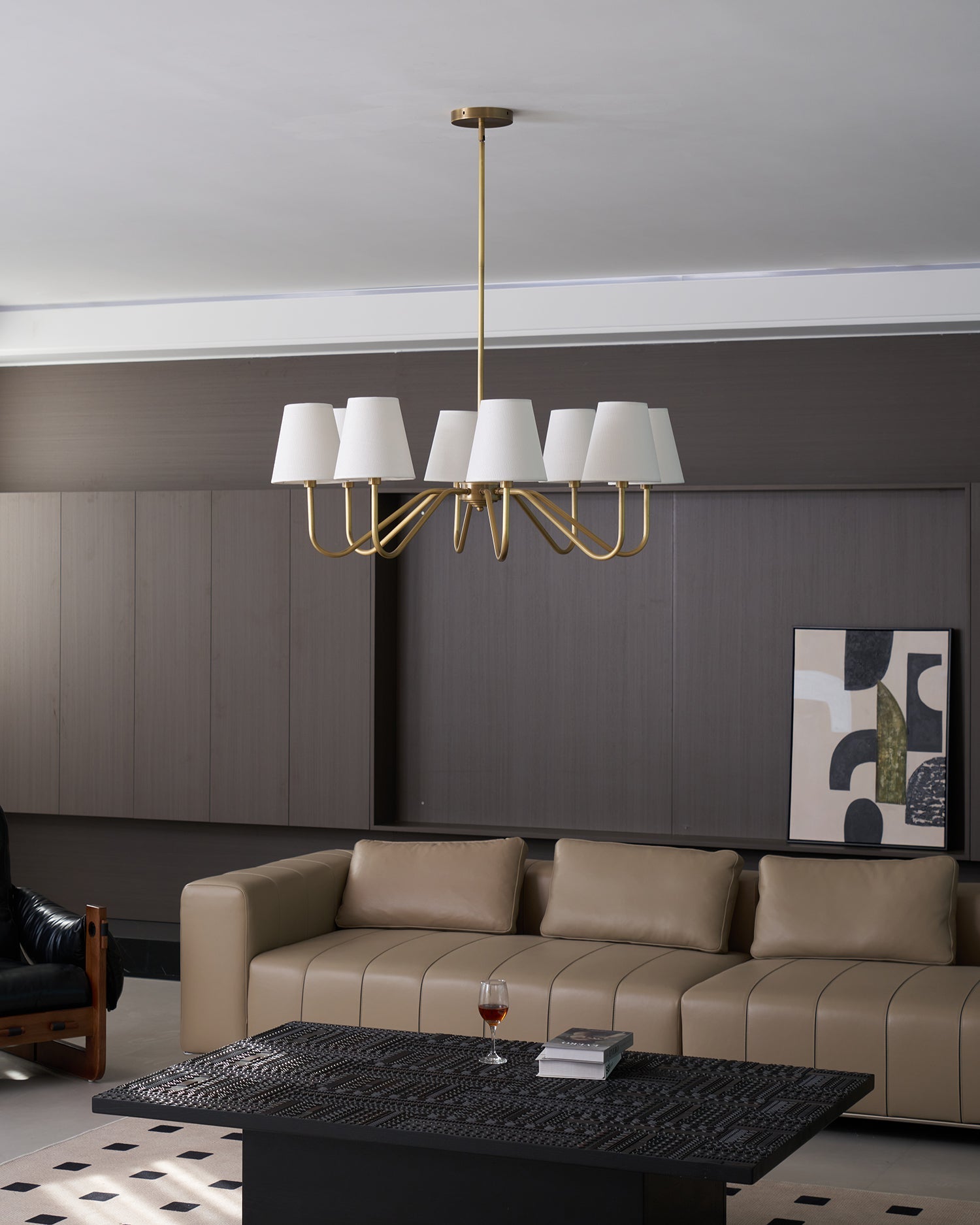 Lassen Brass Chandelier