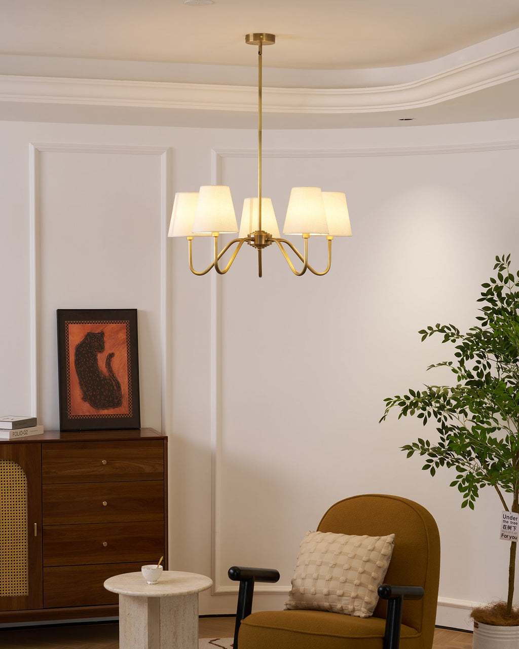 Lassen Brass Chandelier