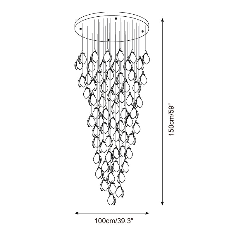 Lilium Drop Chandelier