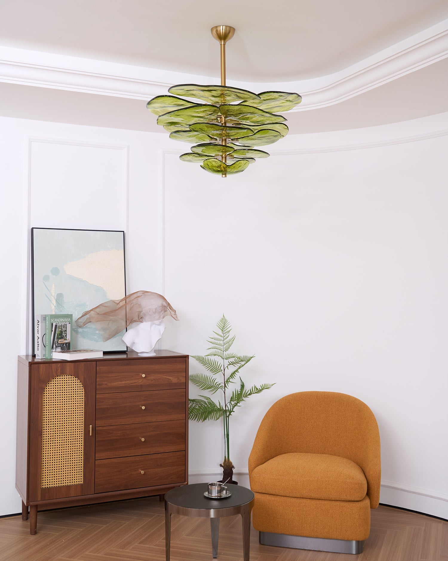 Lilypad Glass Chandelier