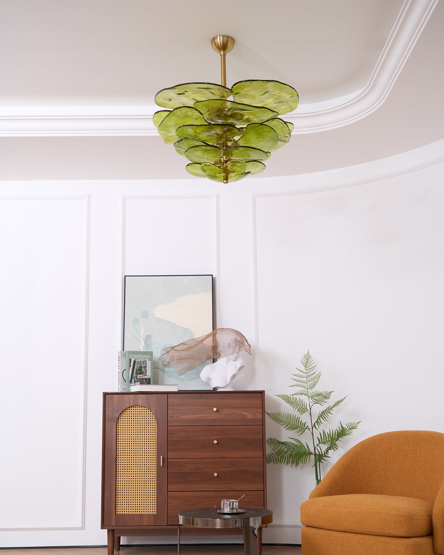 Lilypad Glass Chandelier