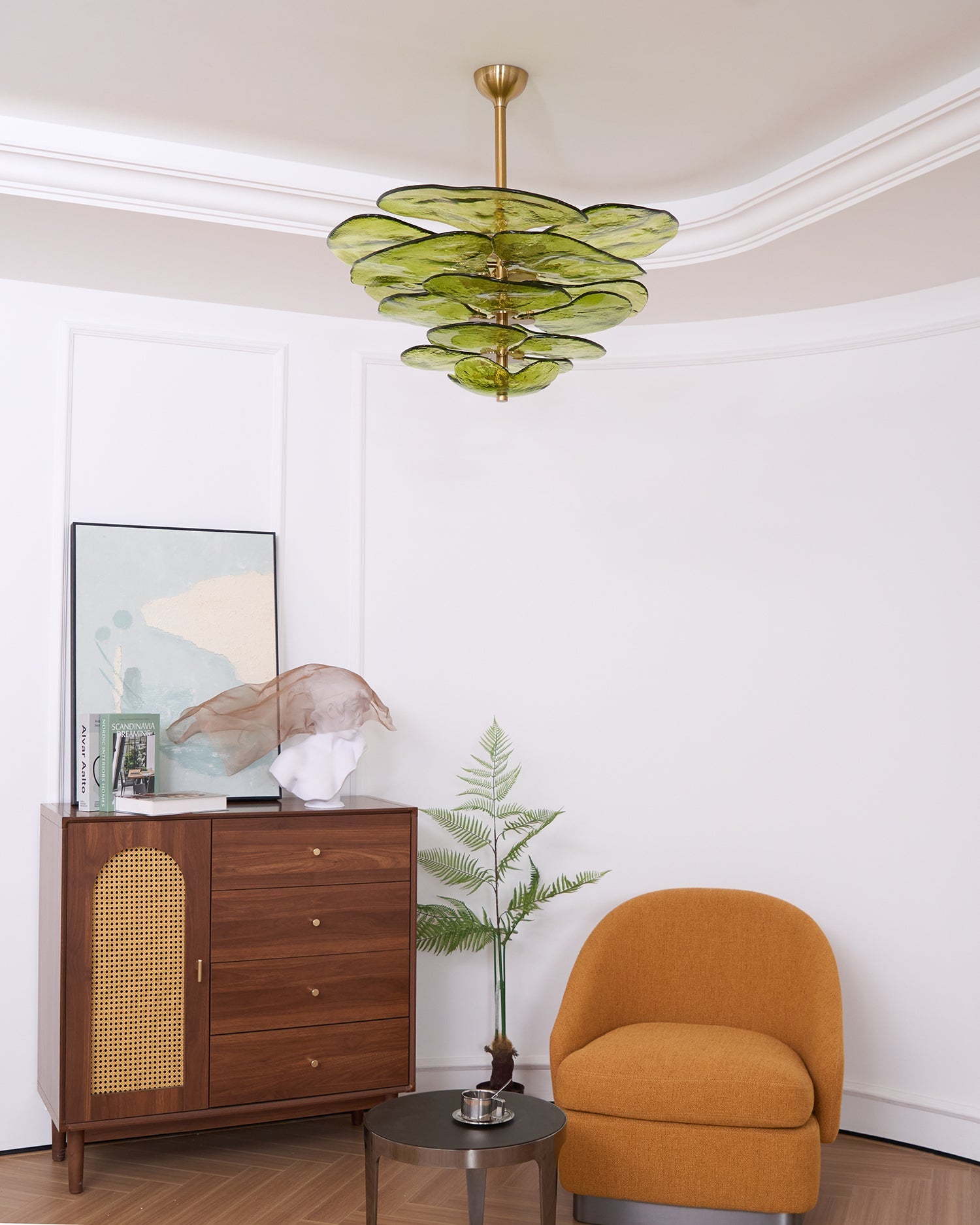 Lilypad Glass Chandelier