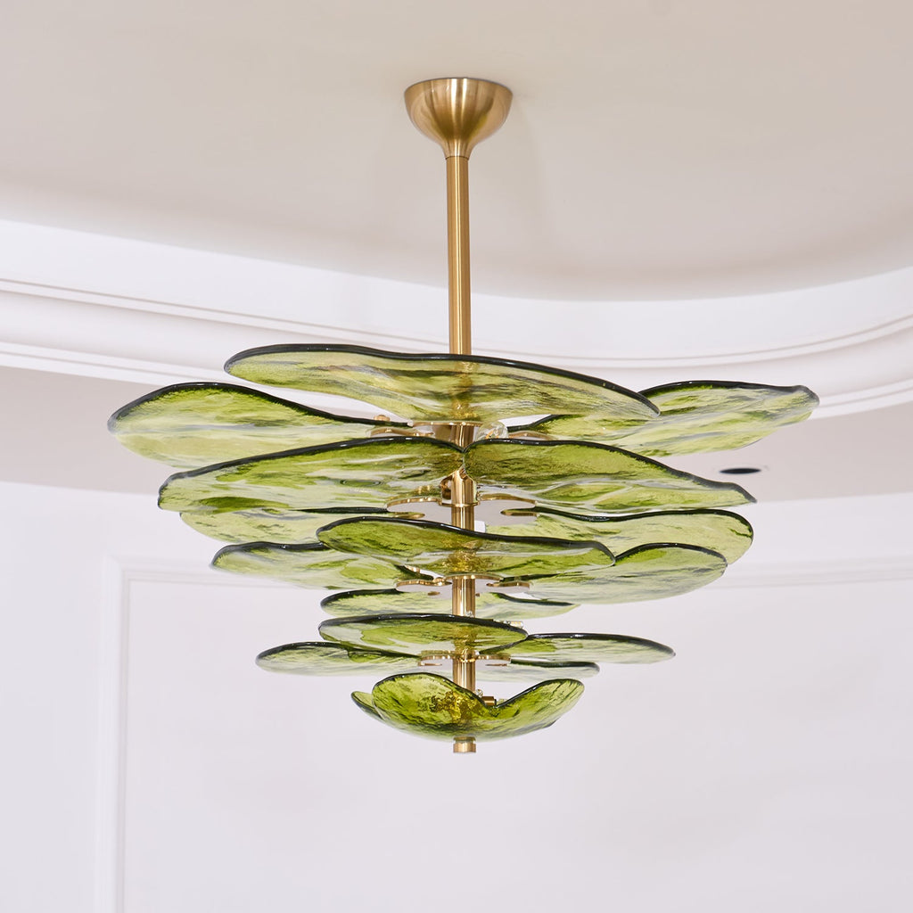 Lilypad Glass Chandelier