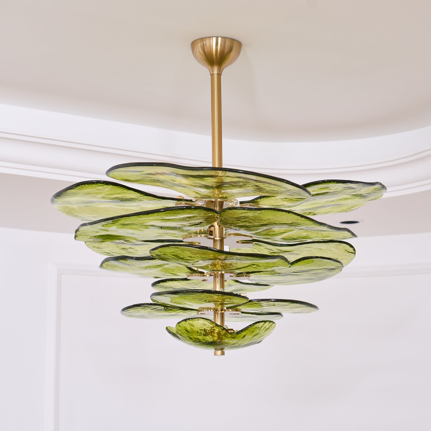 Lilypad Glass Chandelier