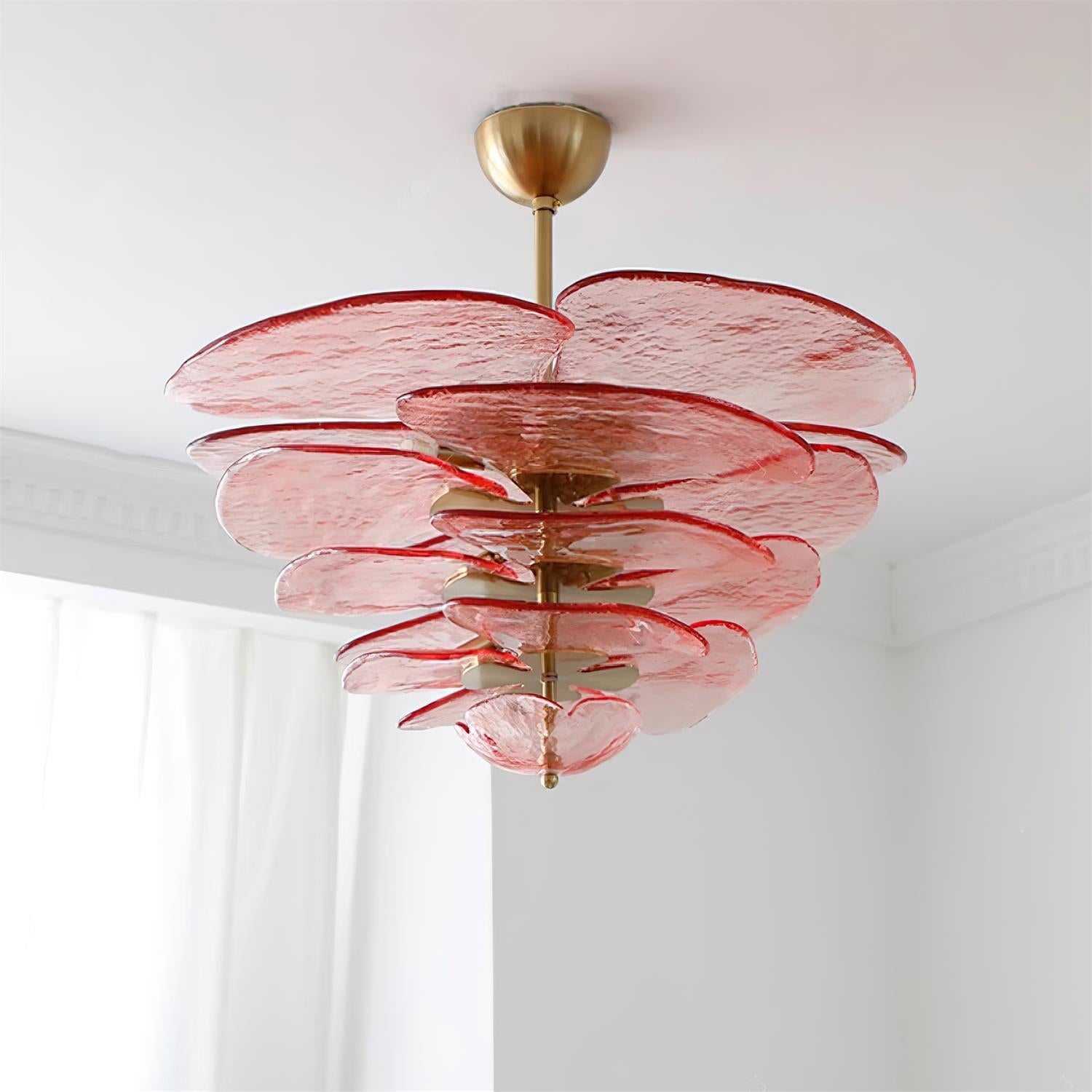Lilypad Glass Chandelier
