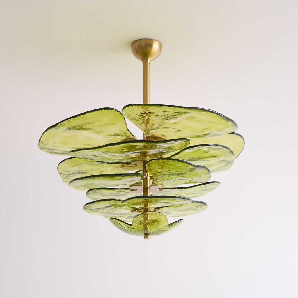 Lilypad Glass Chandelier