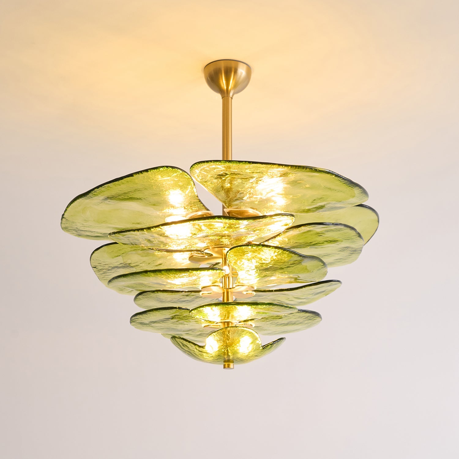 Lilypad Glass Chandelier