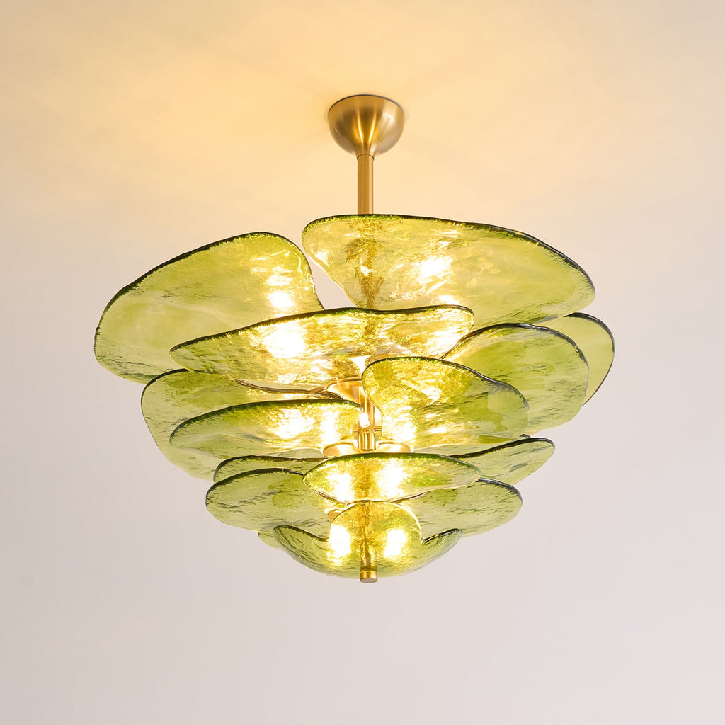 Lilypad Glass Chandelier