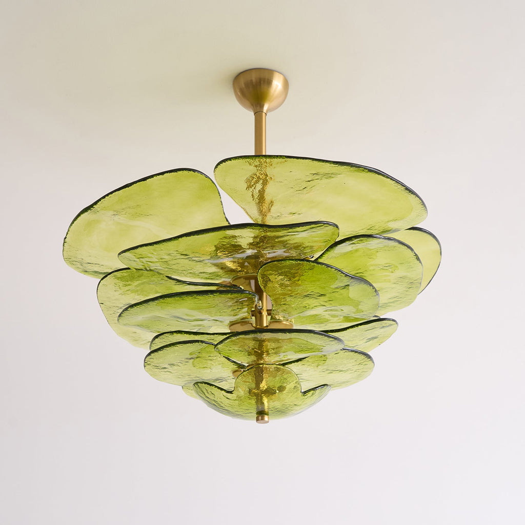 Lilypad Glass Chandelier