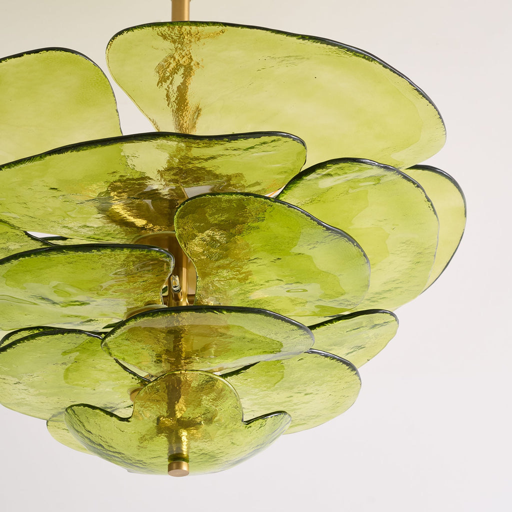Lilypad Glass Chandelier