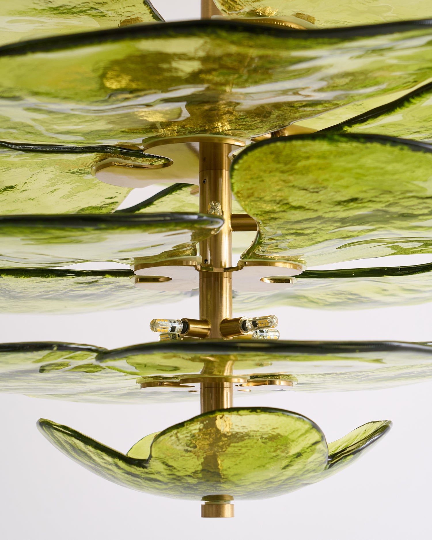 Lilypad Glass Chandelier