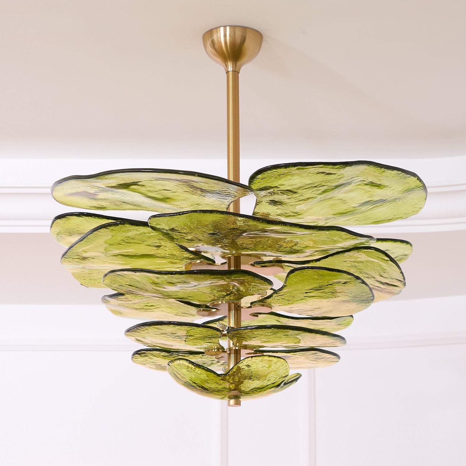 Lilypad Glass Chandelier