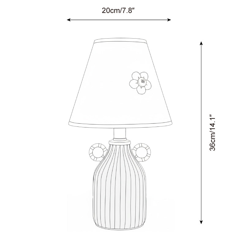 Lime Twirl Table Lamp