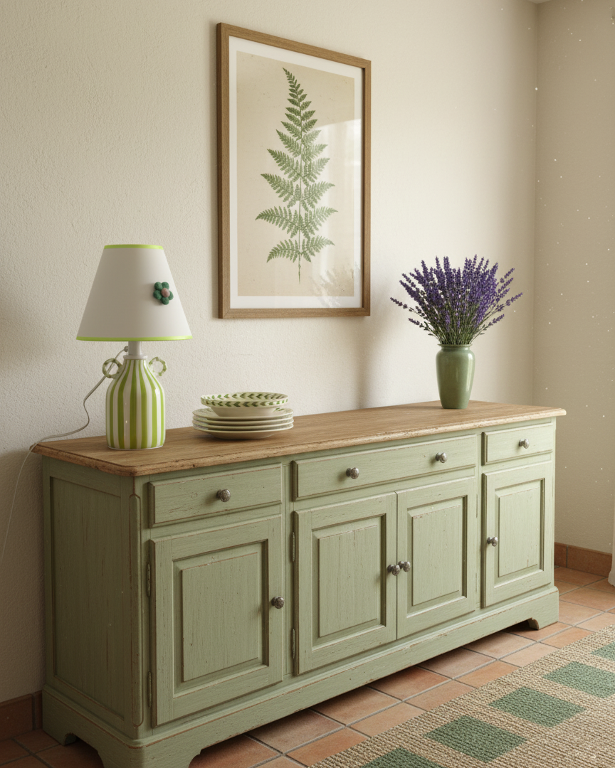 Lime Twirl Table Lamp