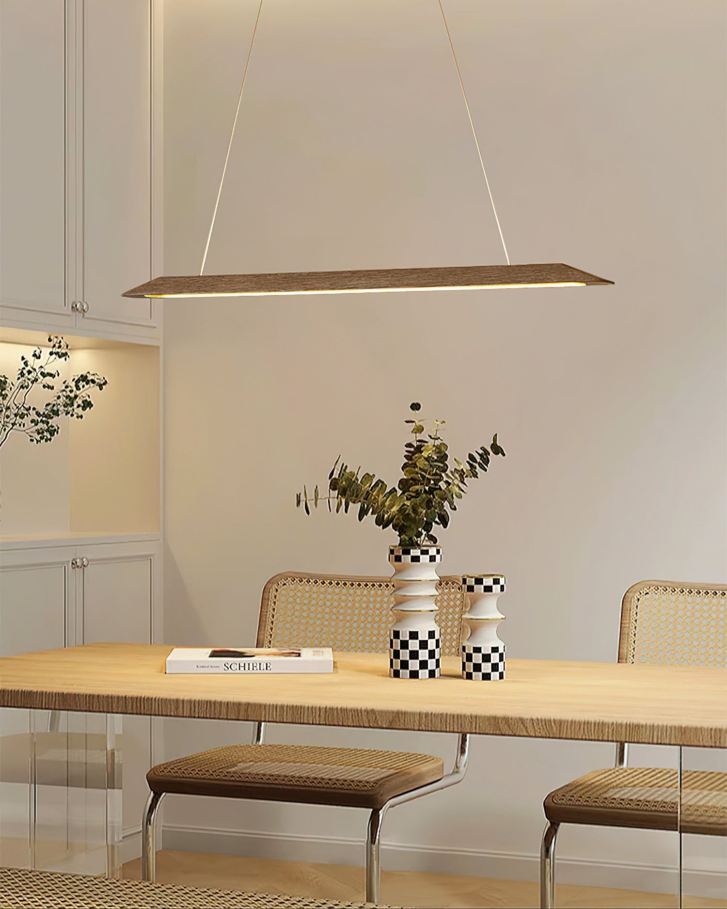 Linea Wood Chandelier