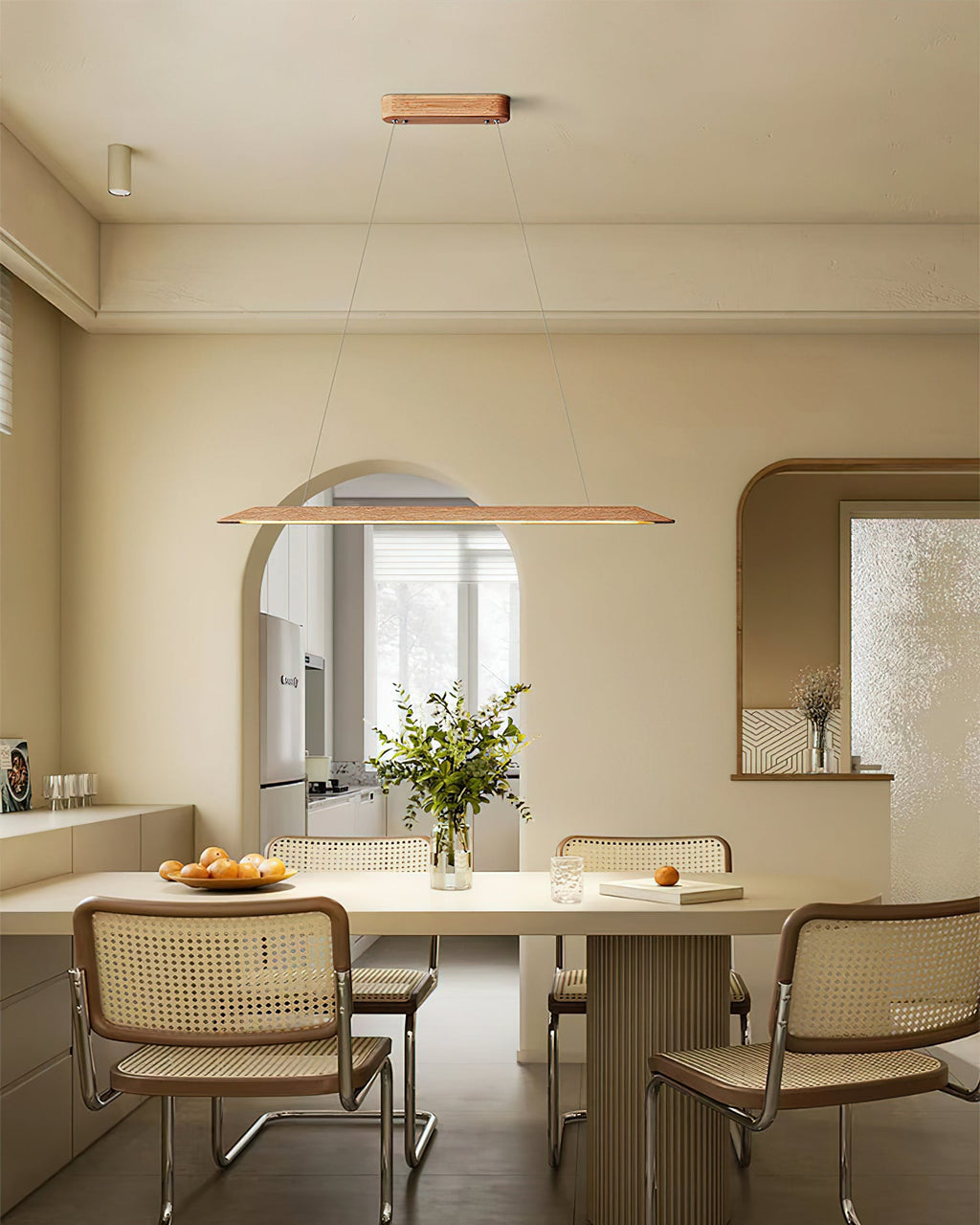 Linea Wood Chandelier