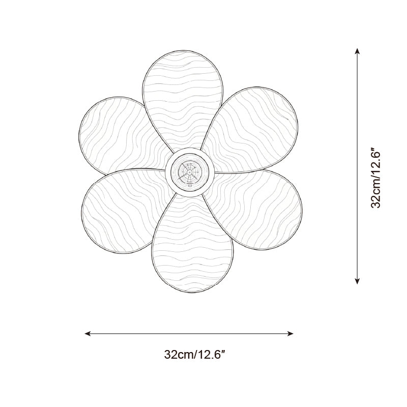 Linen Blossom Wall Lamp