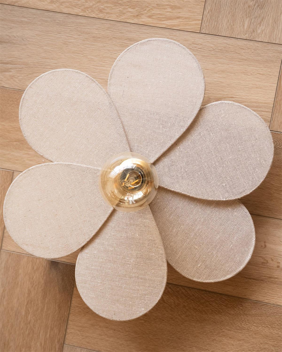 Linen Blossom Wall Lamp