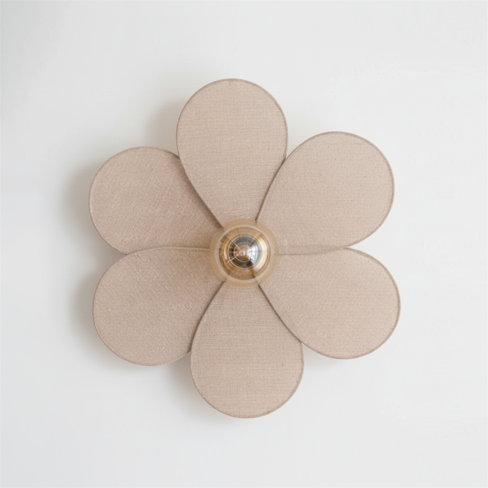 Linen Blossom Wall Lamp