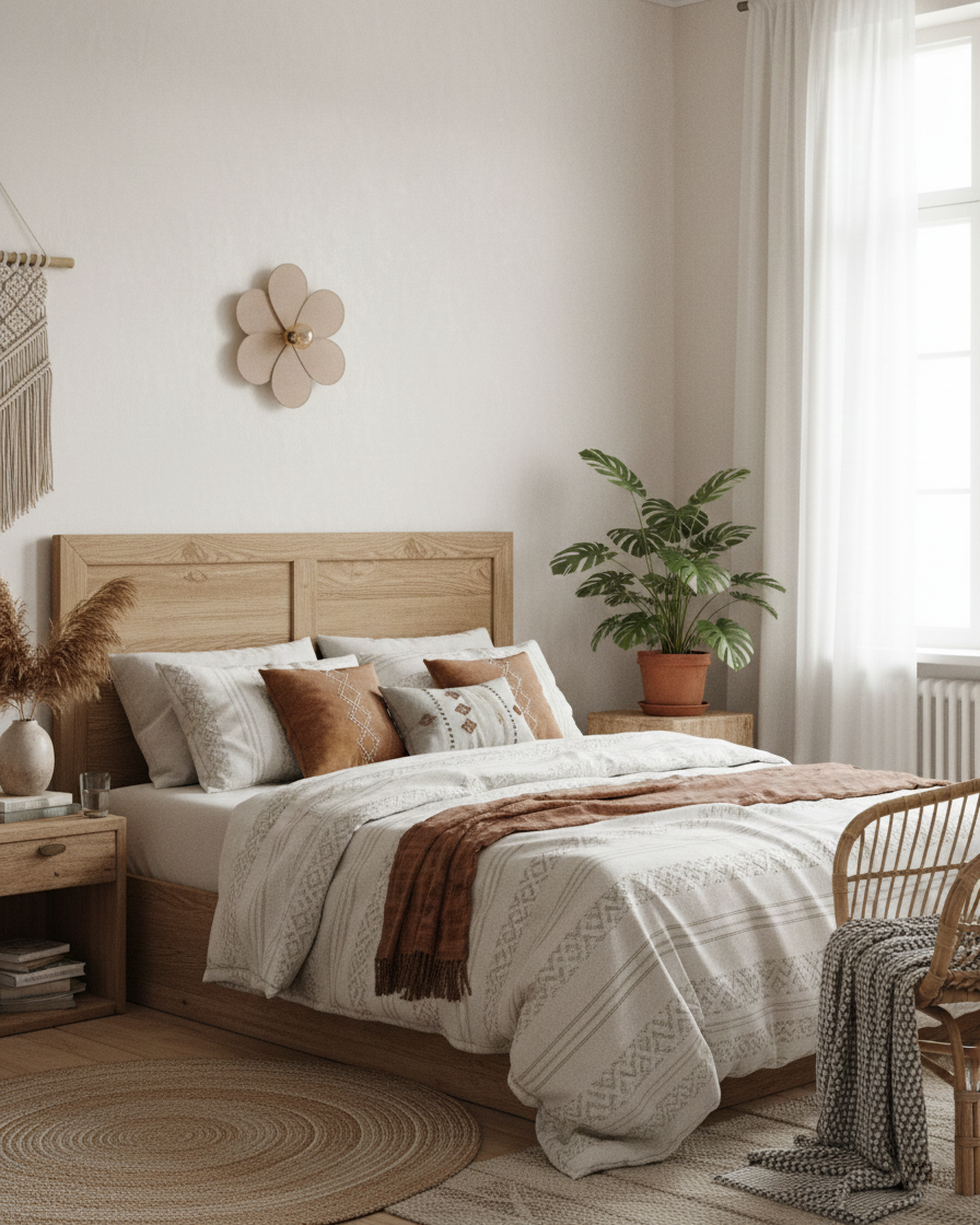 Linen Blossom Wall Lamp