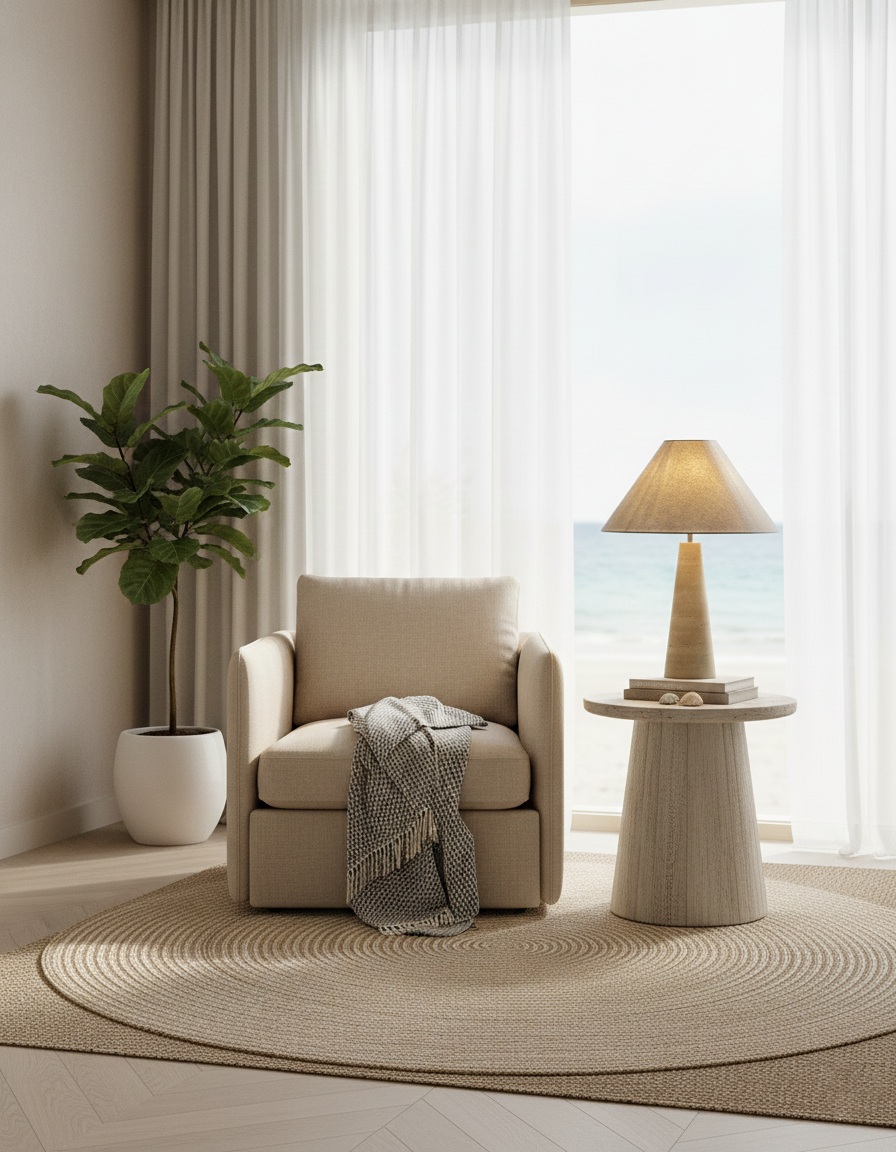 Lulu Travertine Table Lamp