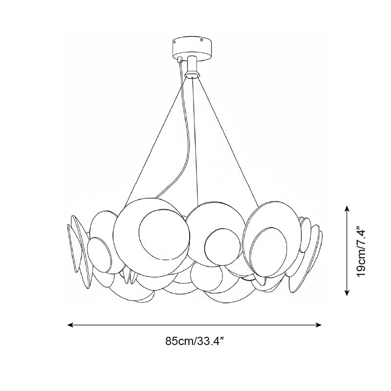 Lunar Medallion Chandelier