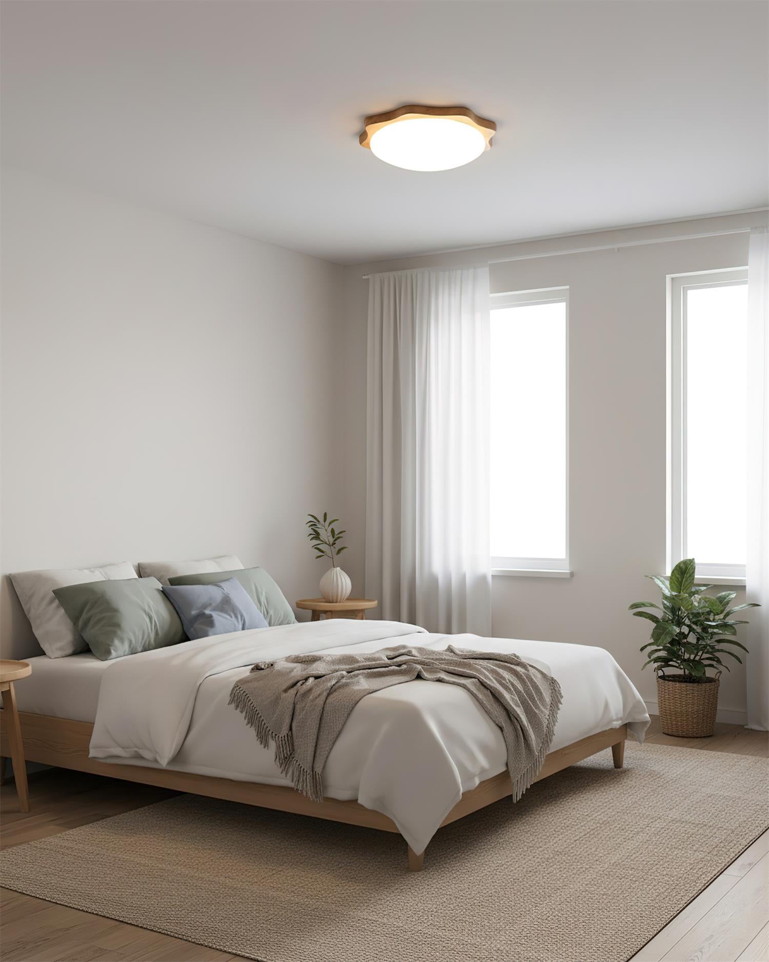 Maple Wood Ceiling Lamp