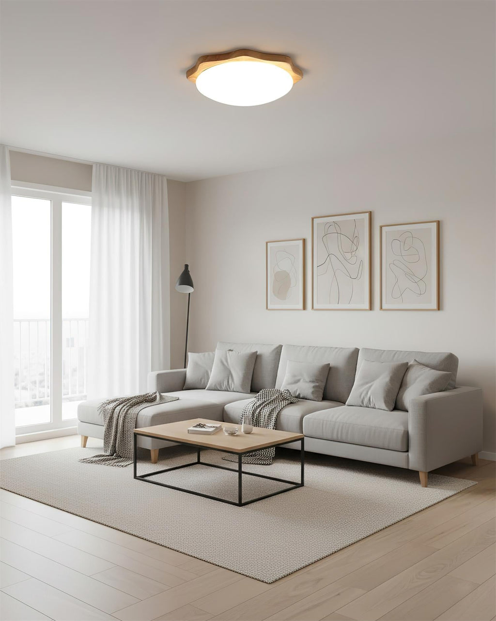 Maple Wood Ceiling Lamp