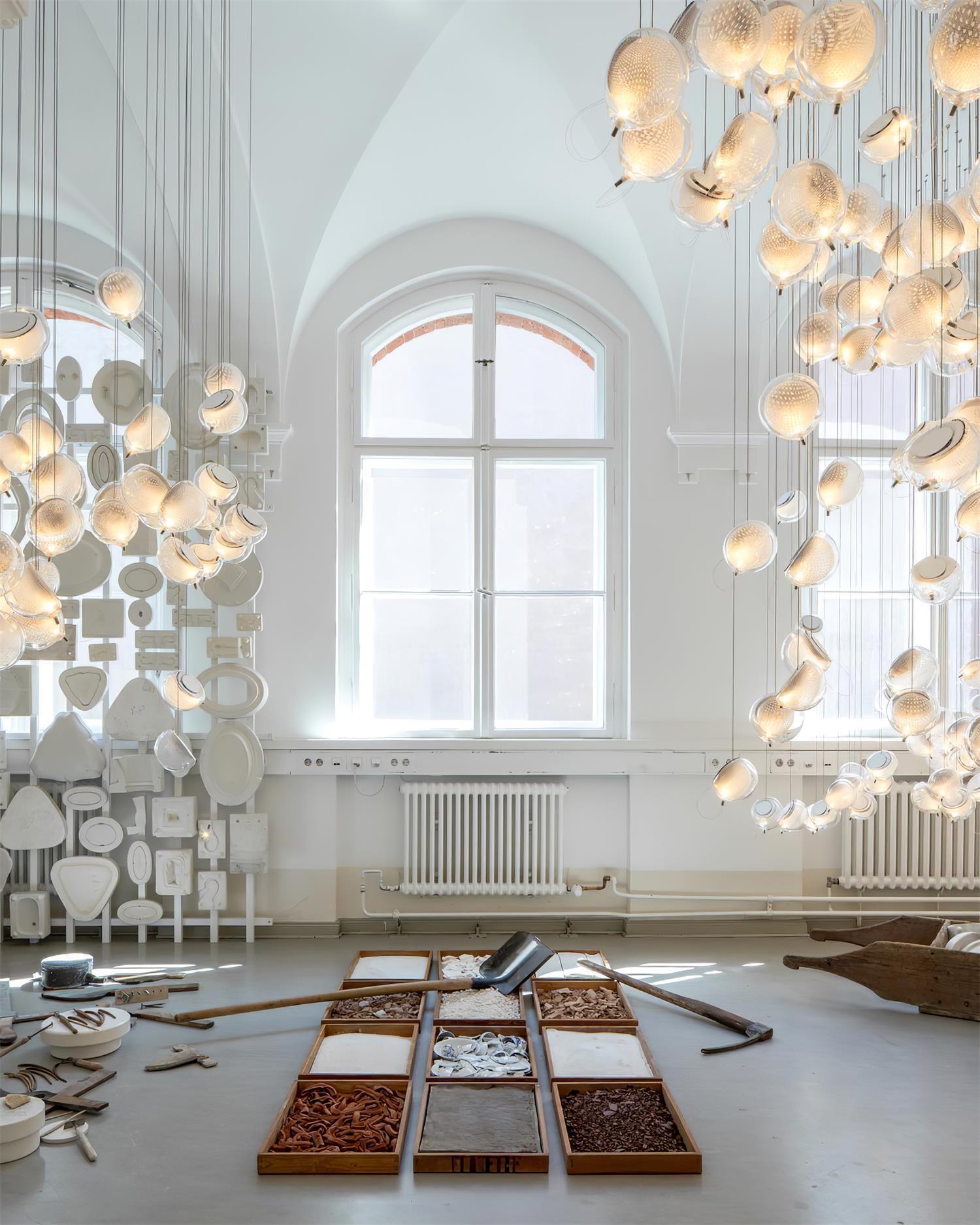 Mesh Glass Chandelier