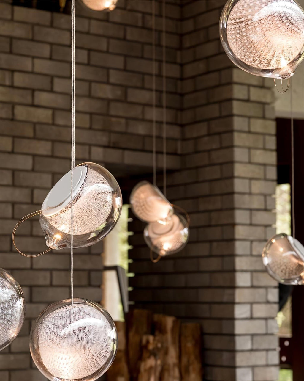 Mesh Glass Chandelier