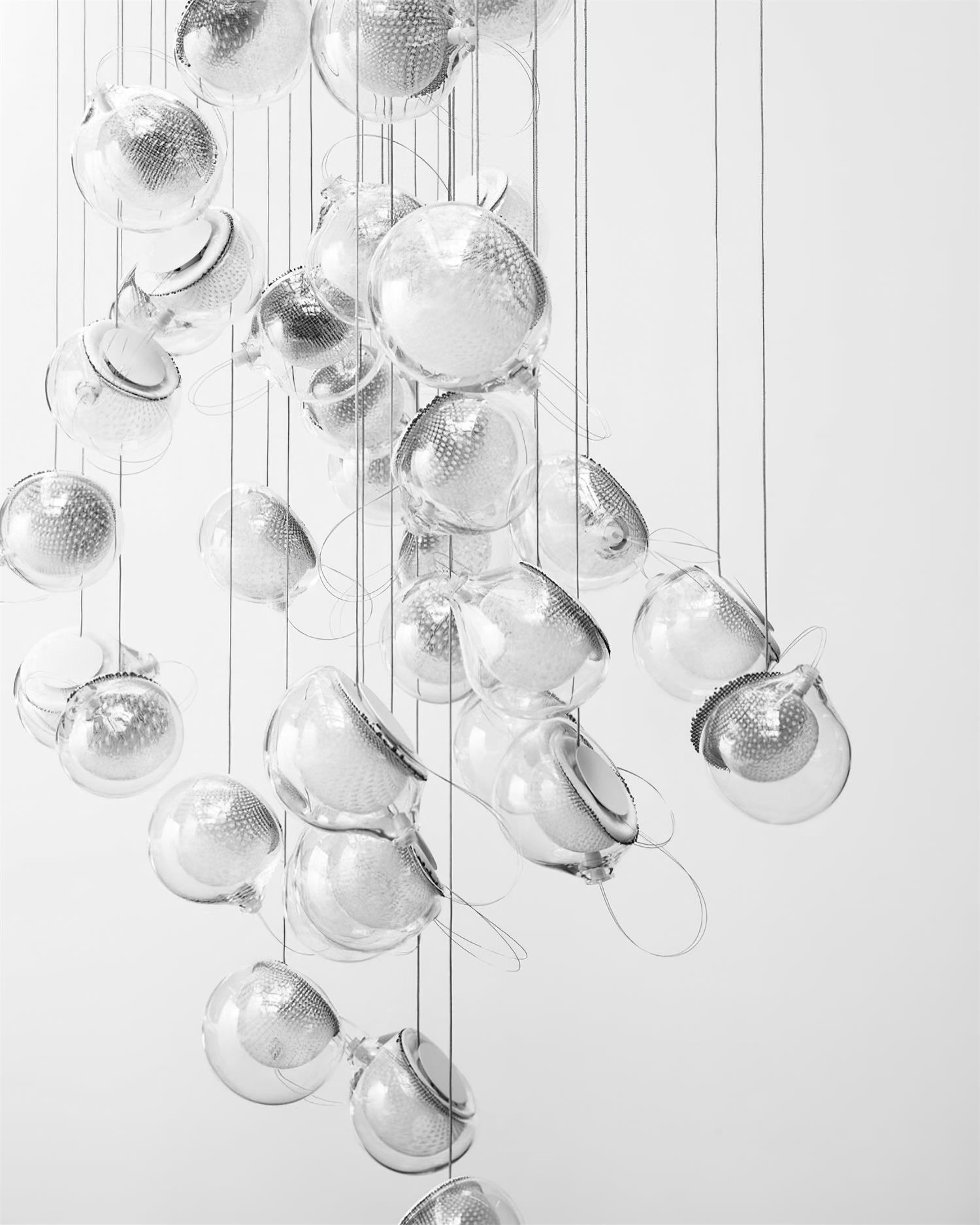 Mesh Glass Chandelier