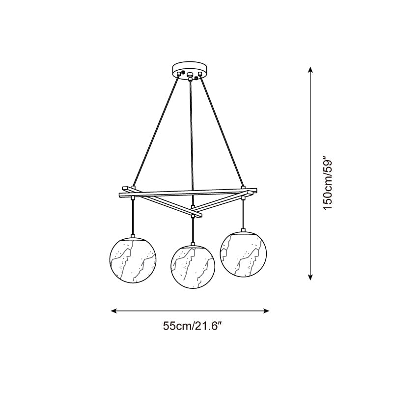 Miira Alabaster Chandelier