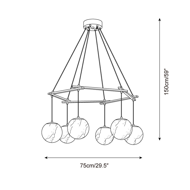 Miira Alabaster Chandelier