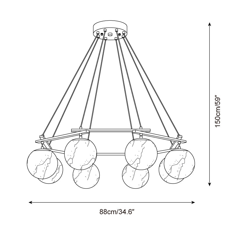 Miira Alabaster Chandelier