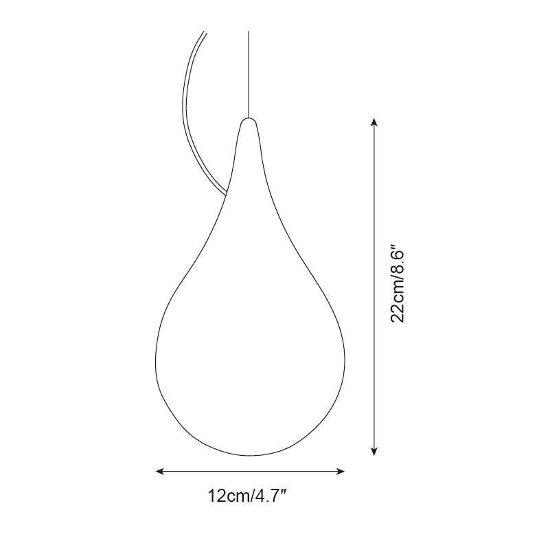 Milk Drop Outdoor Pendant Lamp