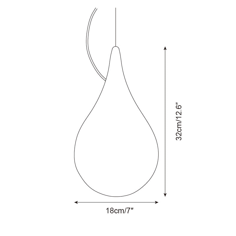 Milk Drop Outdoor Pendant Lamp