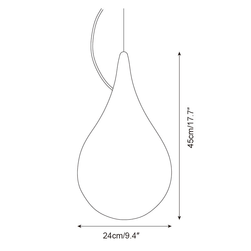 Milk Drop Outdoor Pendant Lamp