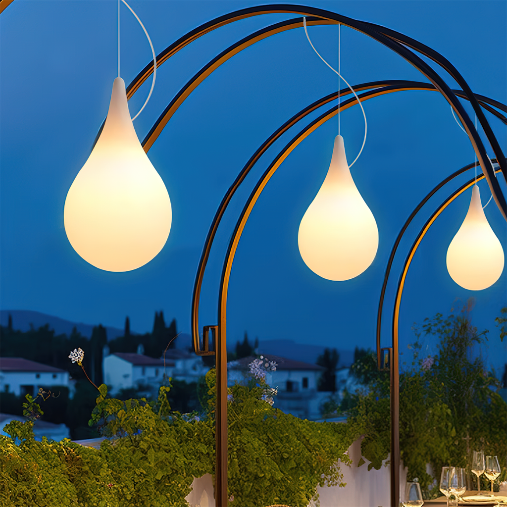 Milk Drop Outdoor Pendant Lamp