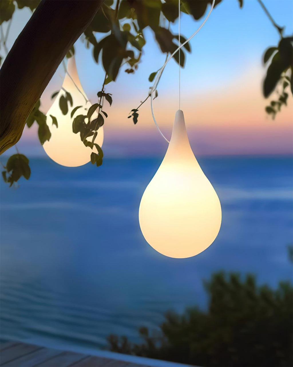 Milk Drop Outdoor Pendant Lamp